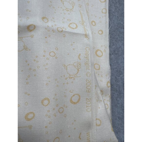 Cheap Talk Yellow on Cream Print Cotton Fabric 12" x 46" Connecting Threads Sewi - Picture 7 of 8